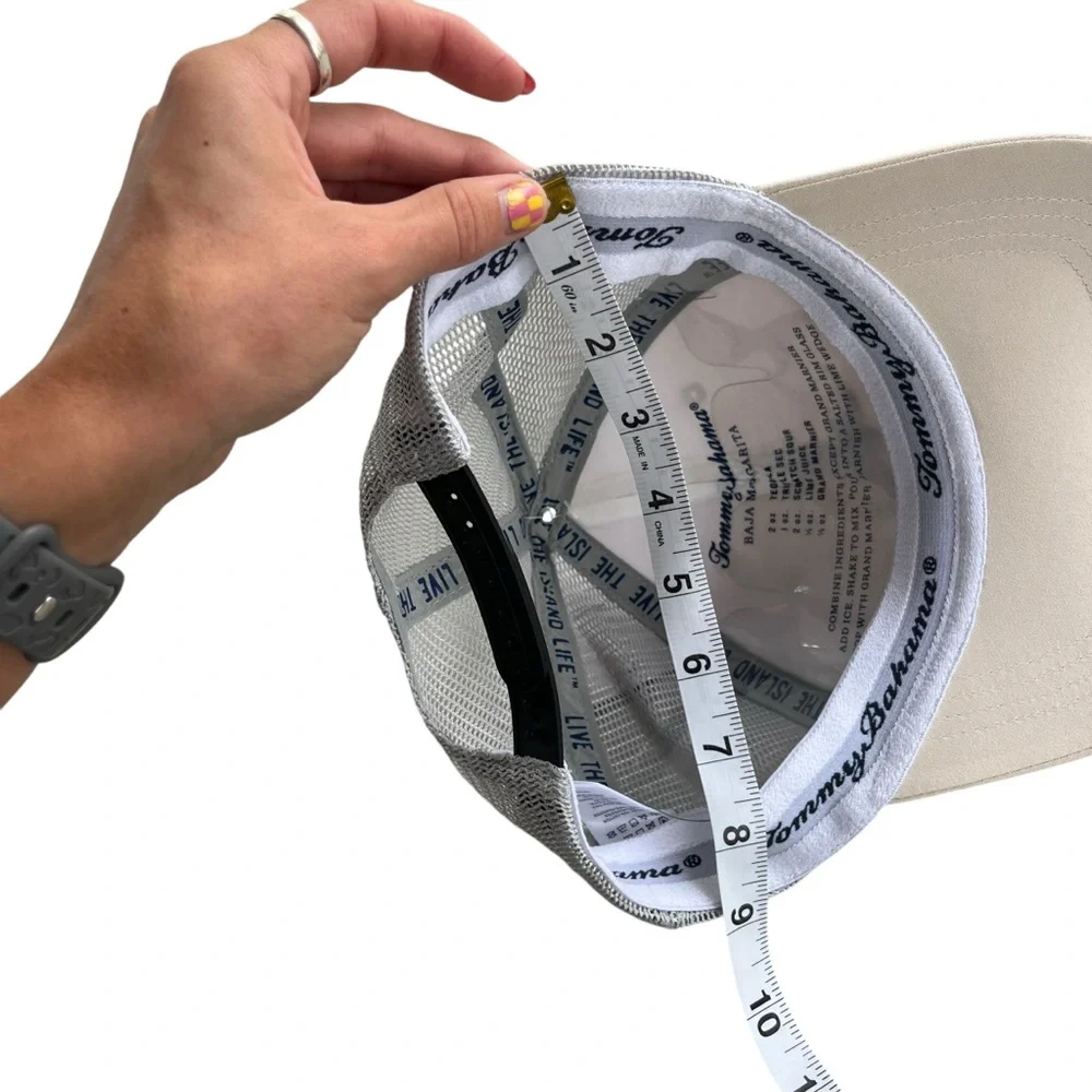 Tommy Bahama Men’s One Size, Cream Gray Marlin Adjustable Snap Back Baseball Hat - Picture 16 of 16